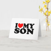 私は私の息子を愛します カード (黄色い花)