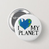 私は私の惑星ボタンが大好き 缶バッジ (正面&裏面)