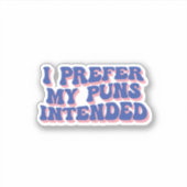 私は私の意図したパンチを好む シール (正面)