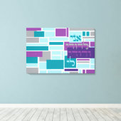 私は私の愛するユダヤ人結婚のサイン・イン・ボードである キャンバスプリント (インサイチュ (ウッドフロア))