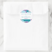 私は私の愛する差出人住所ストッカー ラウンドシール (バッグ)