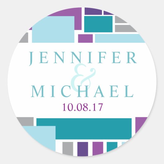 私は私の愛する差出人住所ストッカー ラウンドシール (正面)