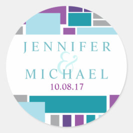 私は私の愛する差出人住所ストッカー ラウンドシール