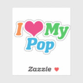 私は私の愛ポップ・アートの シール (シート)