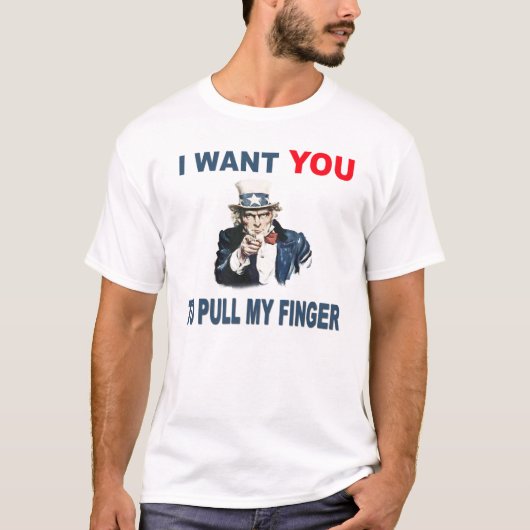私は私の指を引っ張ってほしいです Tシャツ (正面)