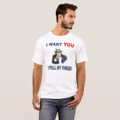 私は私の指を引っ張ってほしいです Tシャツ (正面フル)