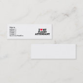 私は私の搭乗員を愛します スキニー名刺 (正面/裏面)