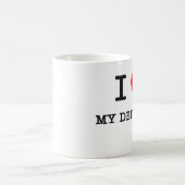 私は私の擁護者を愛します コーヒーマグカップ (中央)