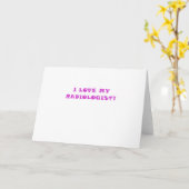 私は私の放射線技師を愛します カード (黄色い花)