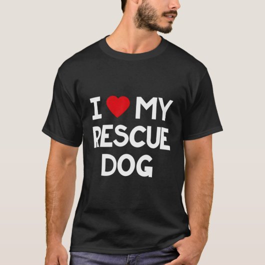 私は私の救助犬かわいい養犬愛愛愛愛愛愛愛愛愛愛愛愛愛犬G Tシャツ (正面)
