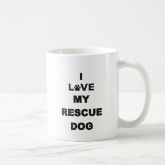 私は私の救助犬を愛します コーヒーマグカップ