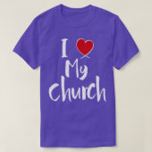 私は私の教会かわいいクリスチャンハートVBSが大好き Tシャツ (デザイン正面)