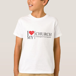 私は私の教会を愛します Tシャツ