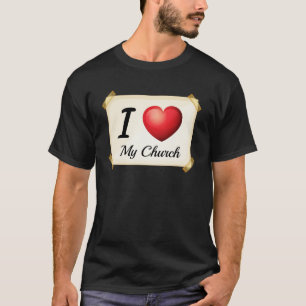 私は私の教会を愛します Tシャツ