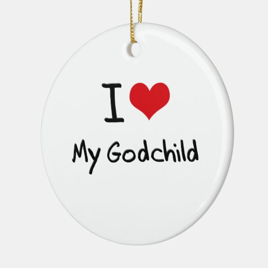 私は私の教子を愛します セラミックオーナメント (左)