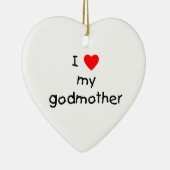 私は私の教母を愛します セラミックオーナメント (右)