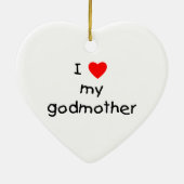 私は私の教母を愛します セラミックオーナメント (裏面)