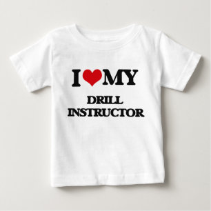 私は私の教練教官を愛します ベビーTシャツ
