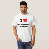 私は私の教育助手を愛します Tシャツ (正面フル)