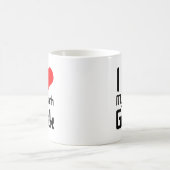 私は私の数学のオタクを愛します コーヒーマグカップ (中央)