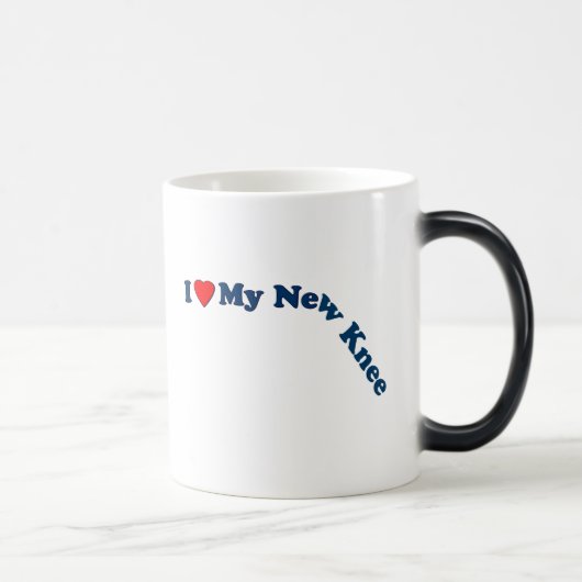 私は私の新しい膝を愛します モーフィングマグカップ (右)