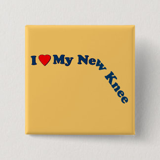 私は私の新しい膝を愛します 缶バッジ