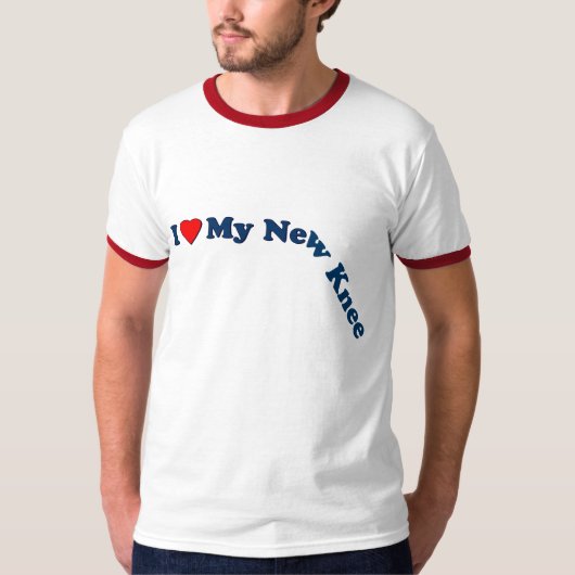 私は私の新しい膝を愛します Tシャツ (正面)