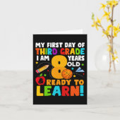 私は私の新学期の第学3Gに8準備ができている カード (黄色い花)