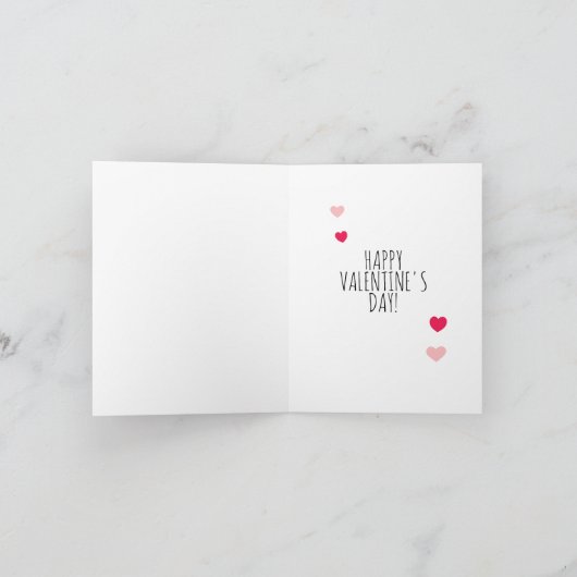 私は私の旅行の禁止を解除する、ベビーバレンタイン カード (内部)