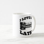私は私の旋盤が大好き（キューバフューリーで見られる） コーヒーマグカップ (正面右)