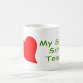 私は私の日曜学校の先生のコーヒー・マグを愛します コーヒーマグカップ (中央)