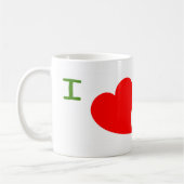 私は私の日曜学校の先生のコーヒー・マグを愛します コーヒーマグカップ (左)