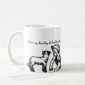 私は私の日曜学校の先生のマグを愛します コーヒーマグカップ (左)