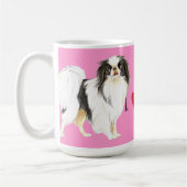 私は私の日本のなChinを愛します コーヒーマグカップ (左)