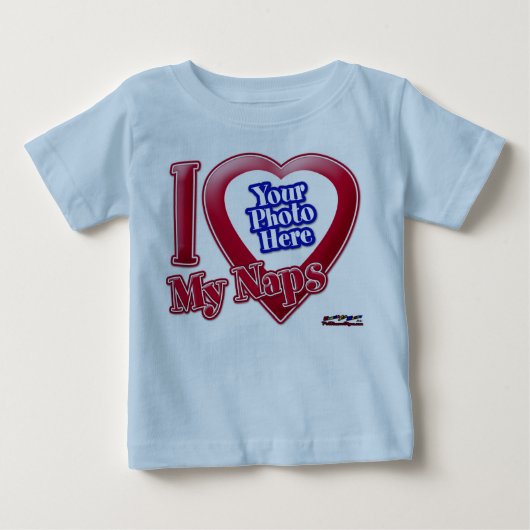 私は私の昼寝を愛する – 写真 ベビーTシャツ (正面)