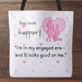 私は私の時代婚約したで、それは私に似合う トートバッグ
