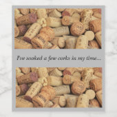 私は私の時間にコルクを数本浸した… ワインラベル (シングルラベル)