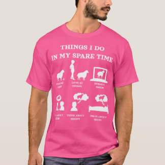私は私の暇な時間で行う物事をおもしろいSheep Cu Tシャツ