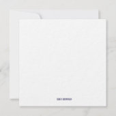 私は私の最愛の木炭ユダヤ人の結婚式の招待 招待状 (裏面)