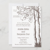 私は私の最愛の深いルート結婚式招待状 招待状 (正面)