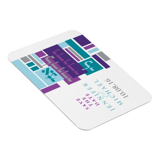 私は私の最愛の結婚式は日付磁石を除いて マグネット (右側)