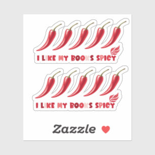 私は私の本のスパイシーな本の評価デザインが好き シール