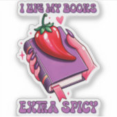 私は私の本はスパイシーが大好きだ シール (正面)