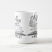 私は私の本はスパイシーとコーヒーシーが好き コーヒーマグカップ (中央)