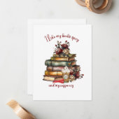 私は私の本はスパイシーと私のコーヒーシーが好き ノートカード (正面/裏面インサイチュ)