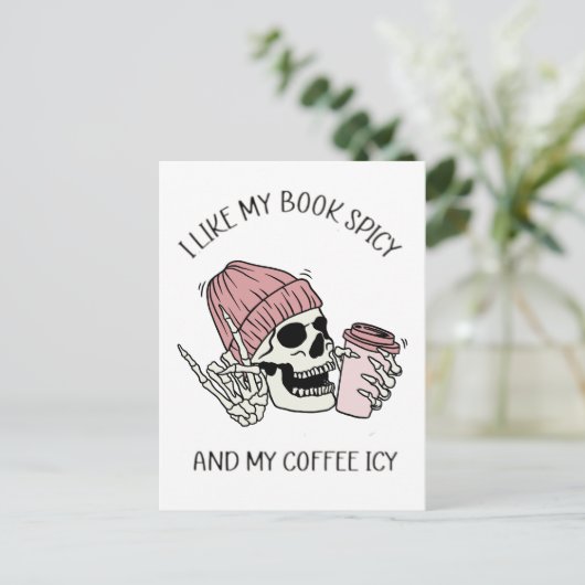 私は私の本は辛くて本が好おもしろいき ポストカード (スタンド正面)