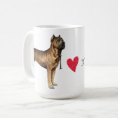 私は私の杖Corsoを愛します コーヒーマグカップ (正面左)