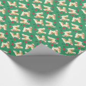 私は私の柔らかい上塗を施してあるWheatenテリアを愛します ラッピングペーパー (角)