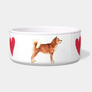 私は私の柴犬を愛します ボウル
