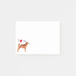 私は私の柴犬を愛します ポストイット